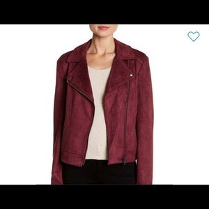 Faux Suede Moto Jacket